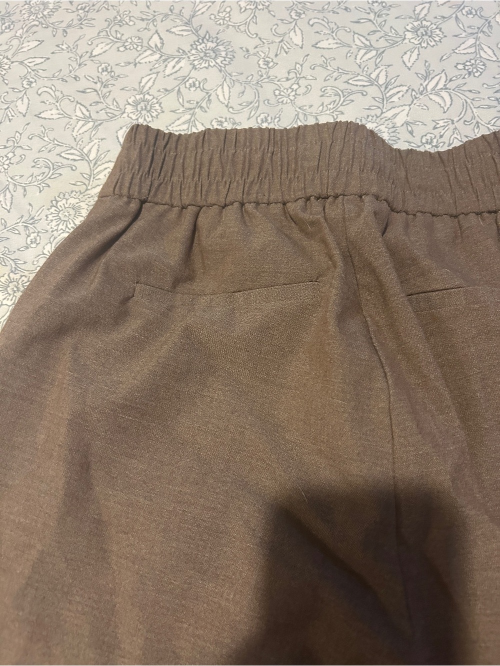 Rachel Zoe Taupe Elastic Waist Pull-On Pants - Picture 6 of 8